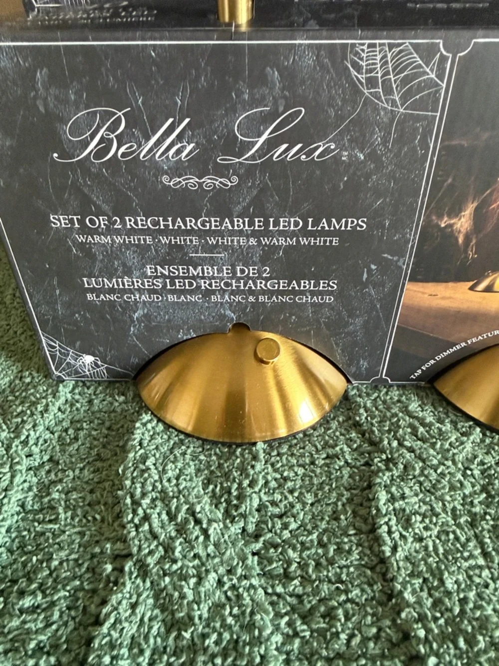 Bella Lux LED Lamps Halloween Ghost 👻 Bat 🦇 Rechargeable Warm White NEW!